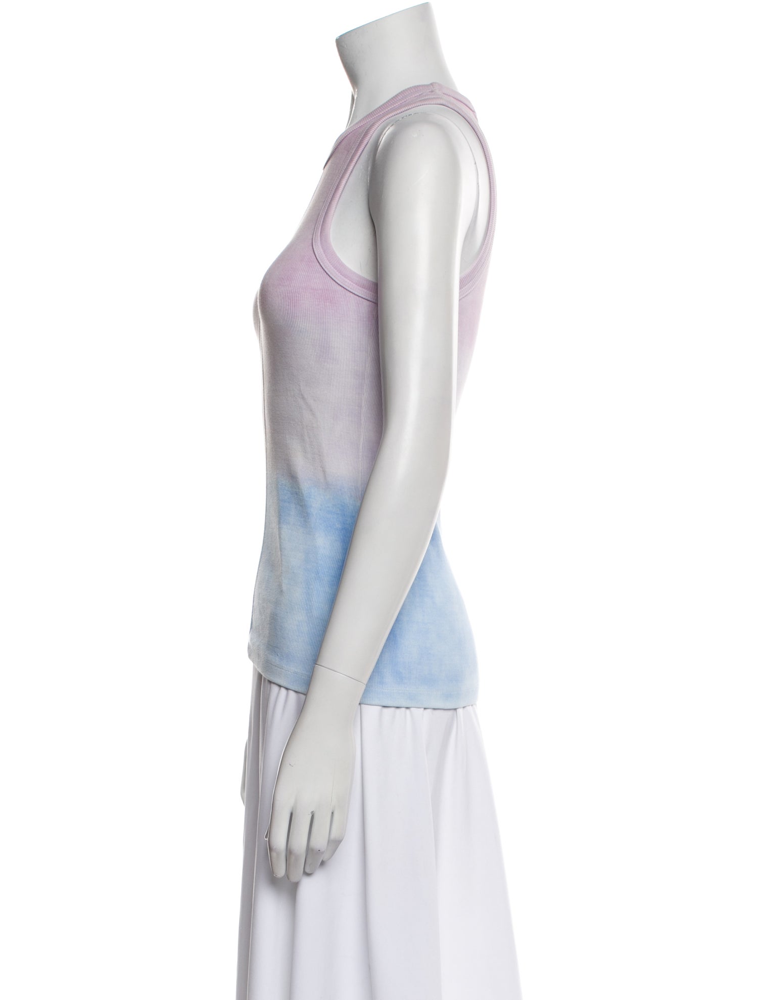 Proenza Schouler White Label Striped Crew Neck Top