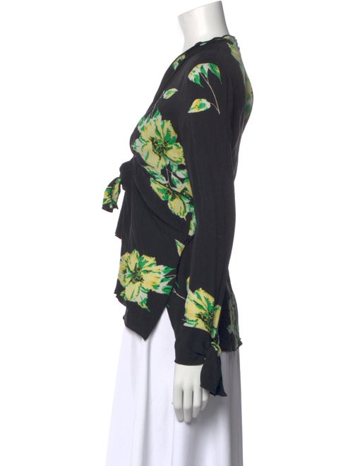 Proenza Schouler Silk Floral Print Blouse