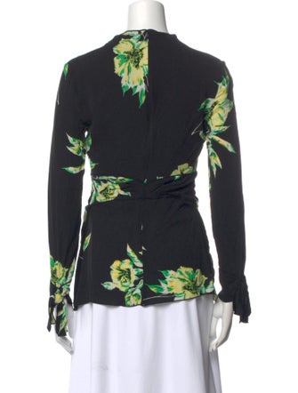 Proenza Schouler Silk Floral Print Blouse