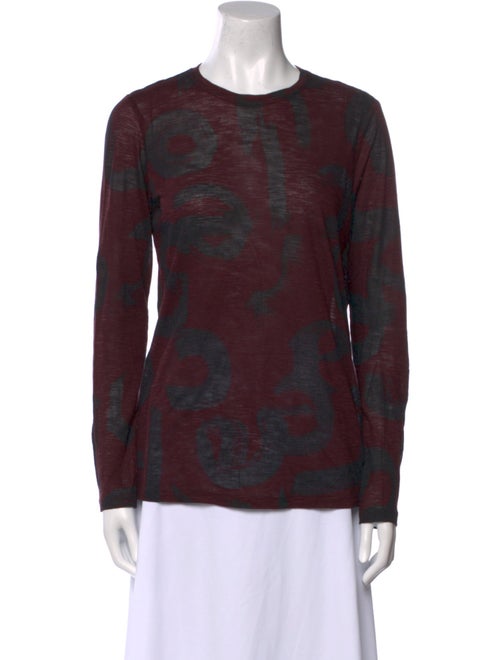 Proenza Schouler Printed Crew Neck Top