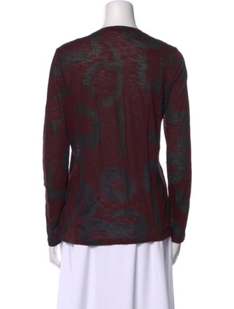 Proenza Schouler Printed Crew Neck Top