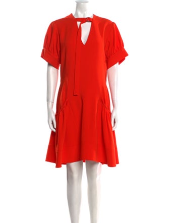 Proenza Schouler Tie Neck Knee-Length Dress
