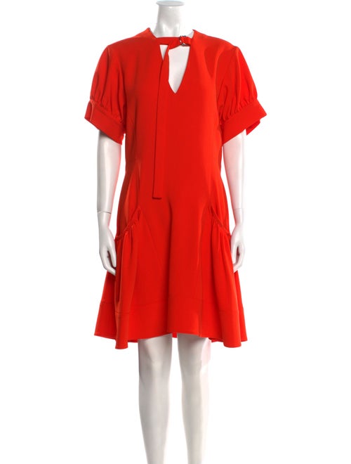 Proenza Schouler Tie Neck Knee-Length Dress