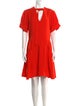 Proenza Schouler Tie Neck Knee-Length Dress
