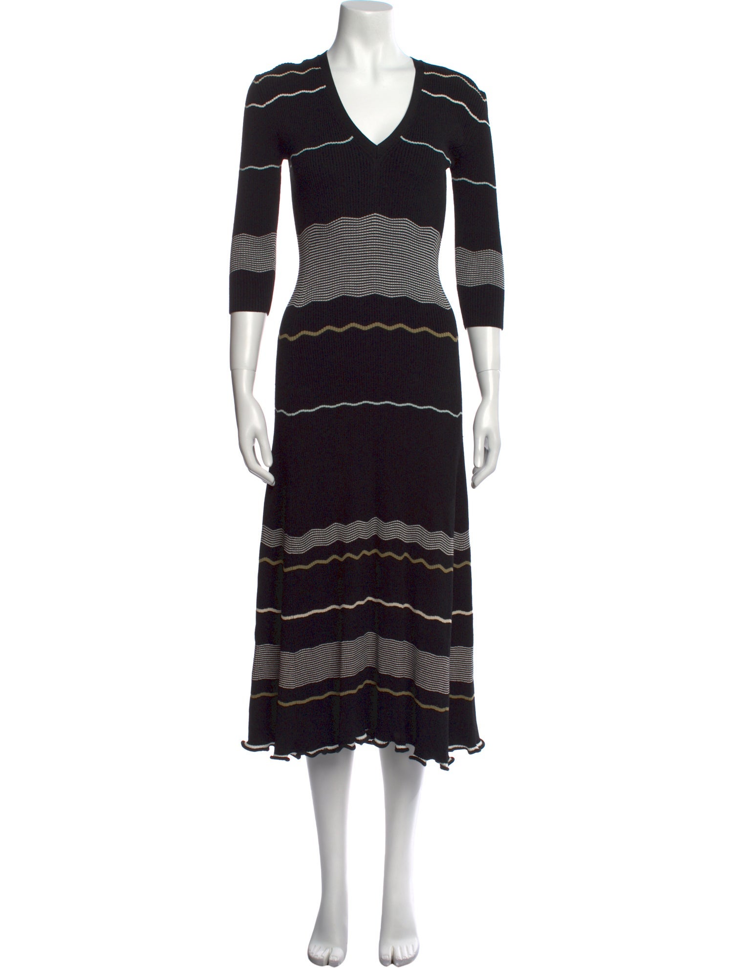 Proenza Schouler Striped Long Dress