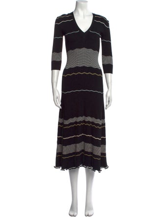 Proenza Schouler Striped Long Dress