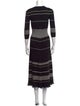 Proenza Schouler Striped Long Dress
