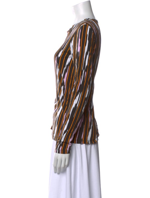 Proenza Schouler Striped Bateau Neckline Blouse