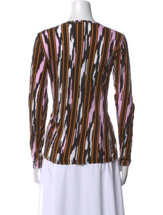 Proenza Schouler Striped Bateau Neckline Blouse