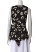 Proenza Schouler Floral Print V-Neck Blouse