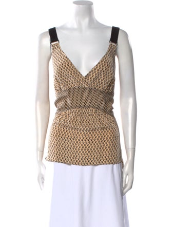 Proenza Schouler Silk Printed Top