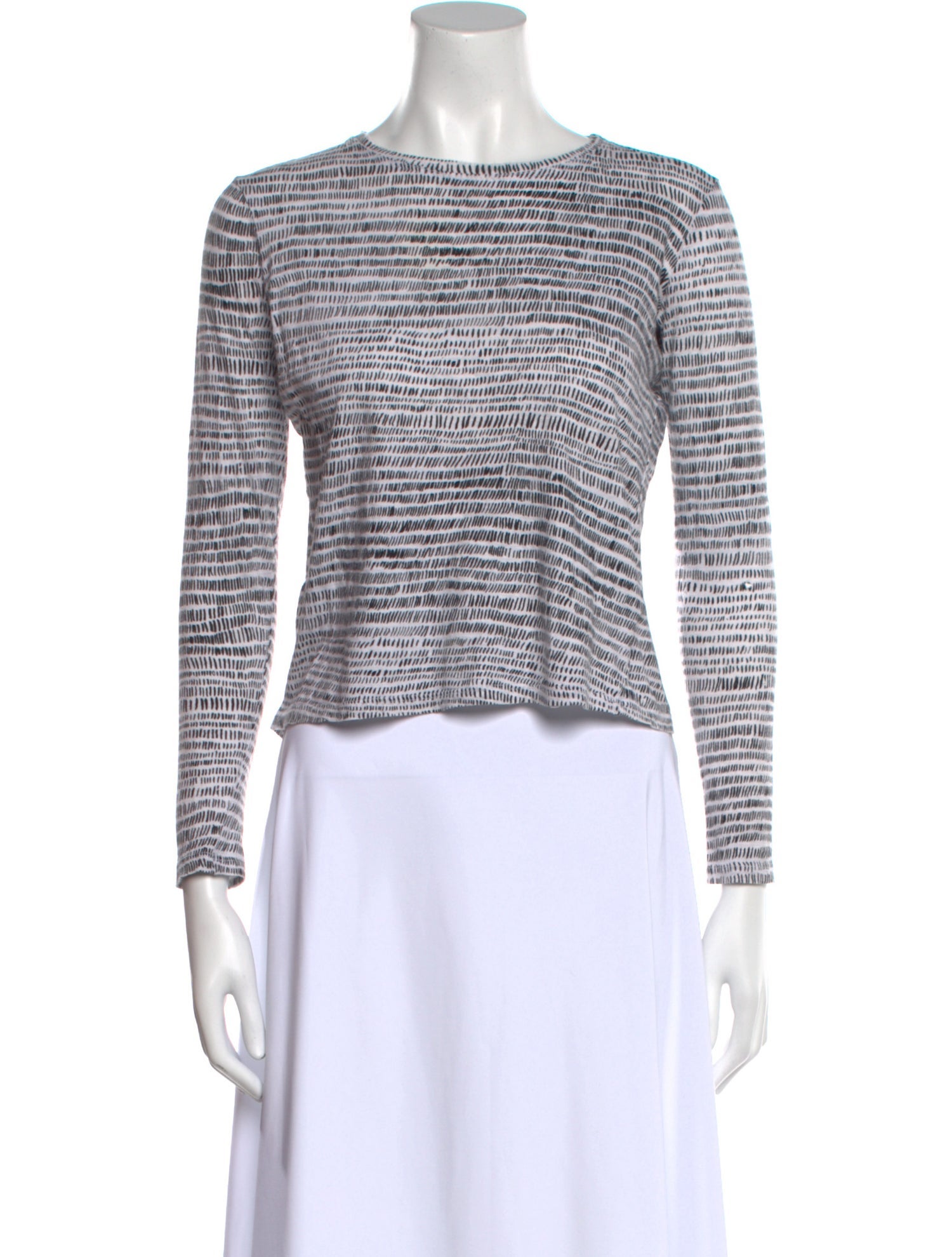 Proenza Schouler Striped Scoop Neck Crop Top