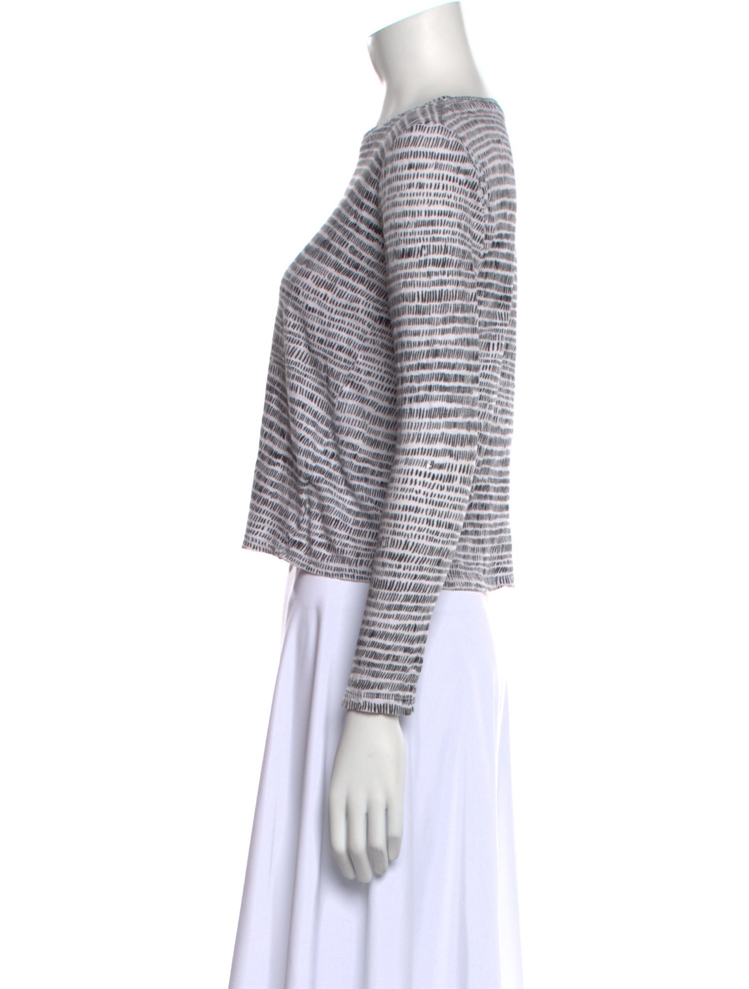 Proenza Schouler Striped Scoop Neck Crop Top