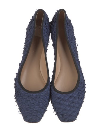 Proenza Schouler Fish Skin Animal Print Ballet Flats