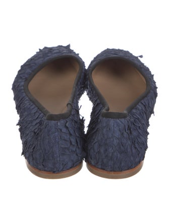 Proenza Schouler Fish Skin Animal Print Ballet Flats