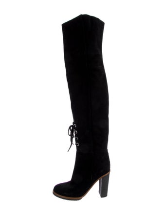 Proenza Schouler Suede Lace-Up Boots