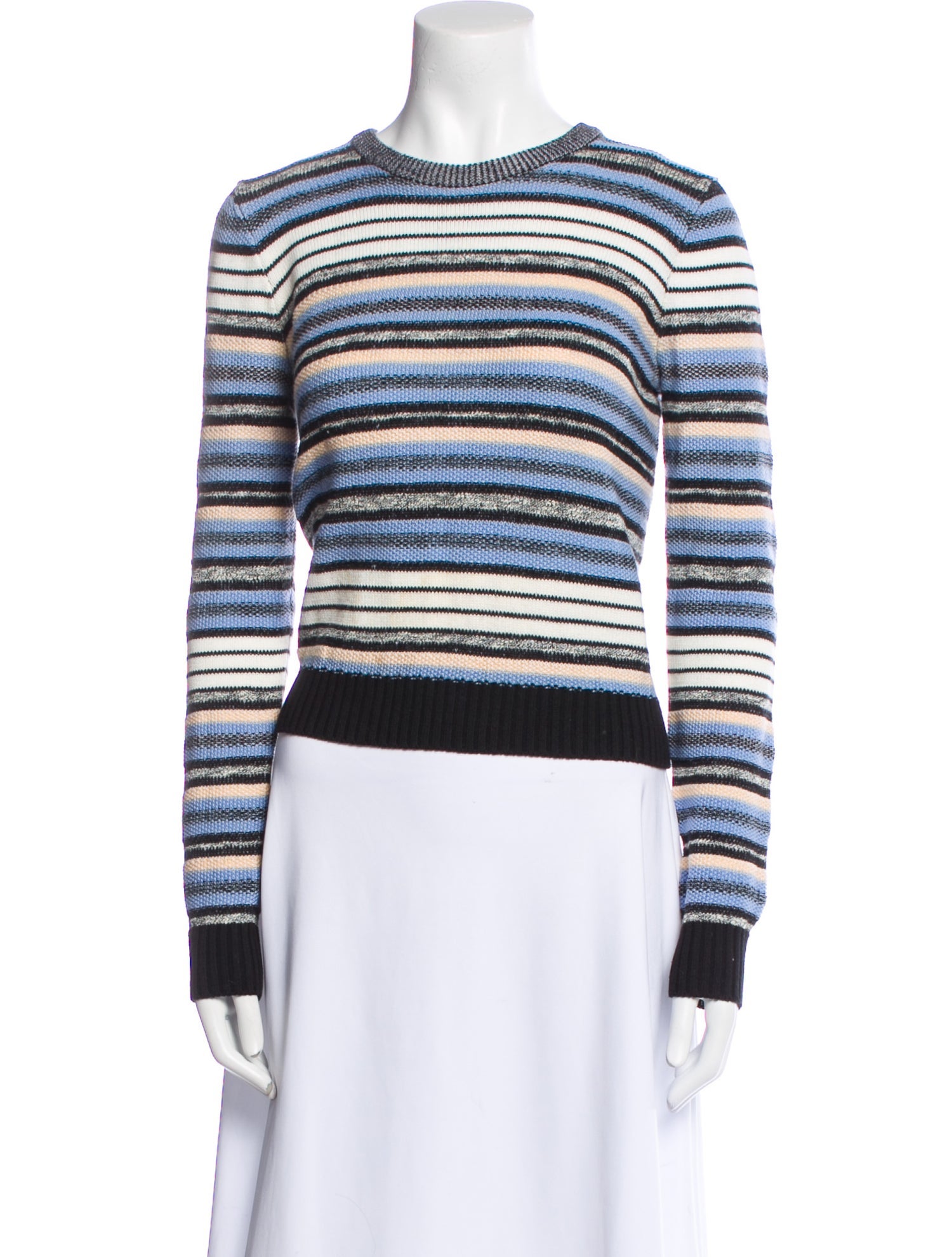 Proenza Schouler Striped Crew Neck Sweater