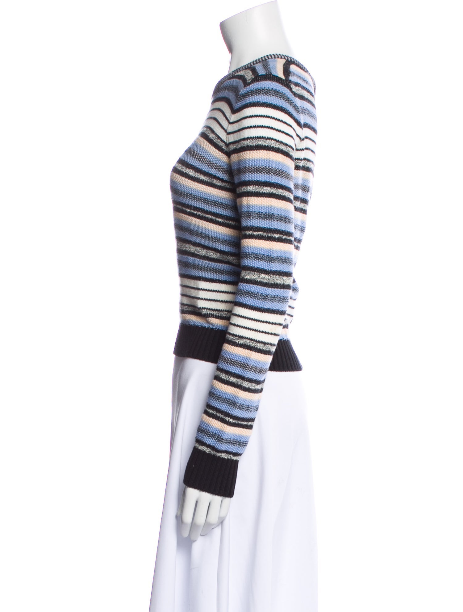 Proenza Schouler Striped Crew Neck Sweater