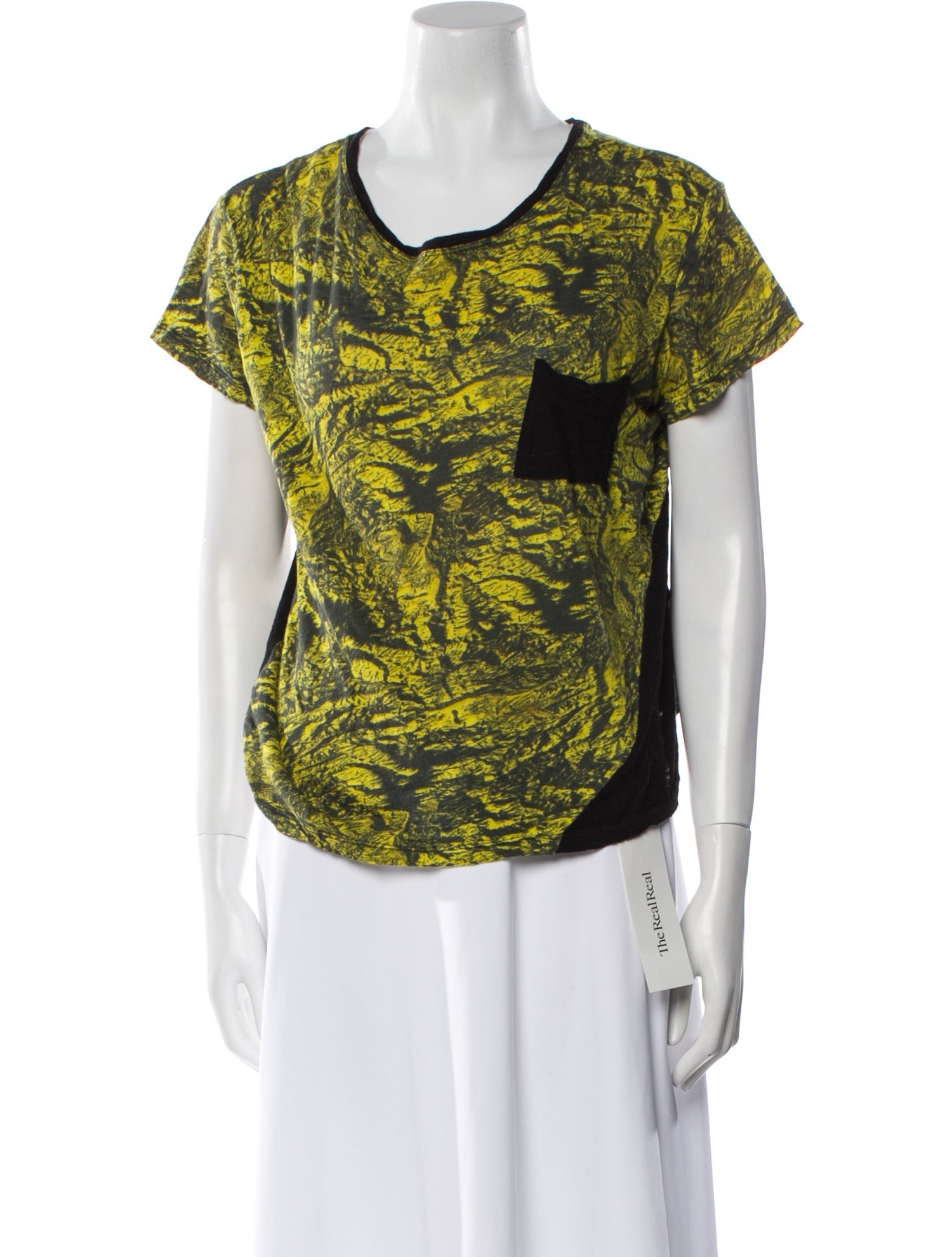 Proenza Schouler Printed Scoop Neck T-Shirt