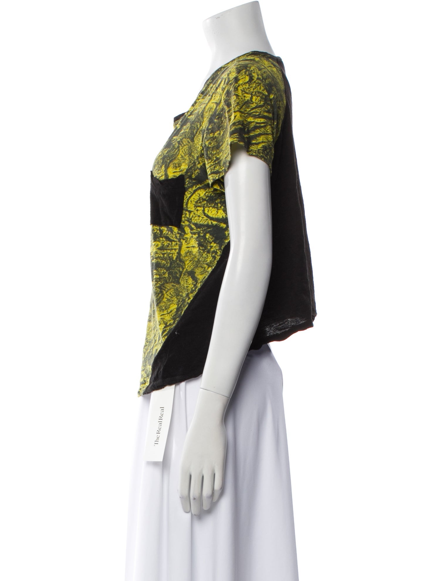 Proenza Schouler Printed Scoop Neck T-Shirt