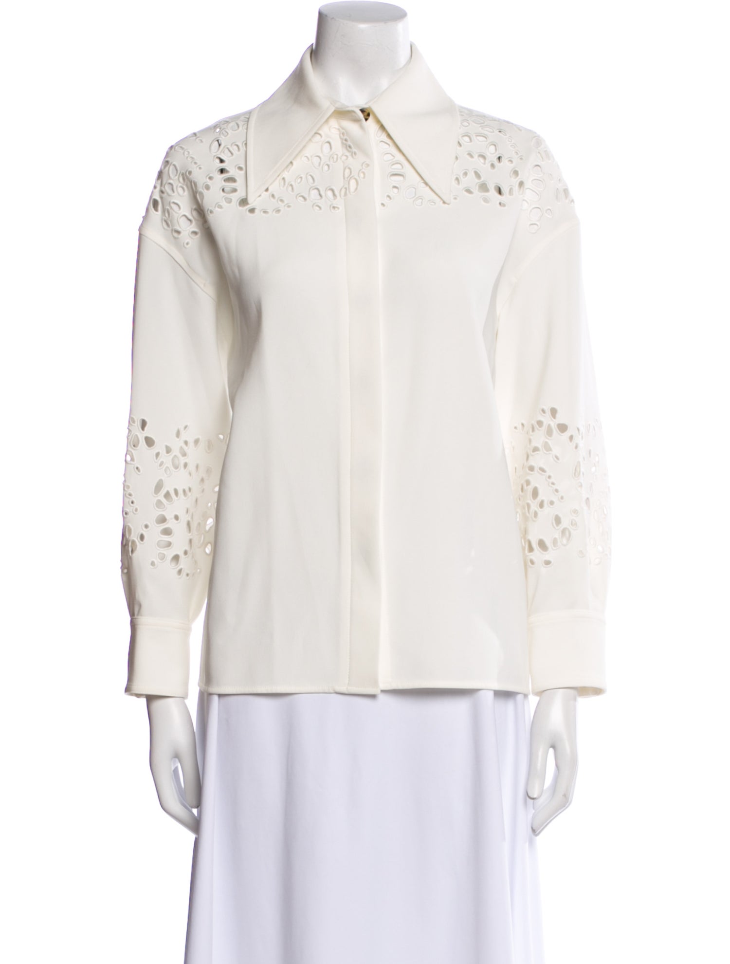 Proenza Schouler Long Sleeve Button-Up Top