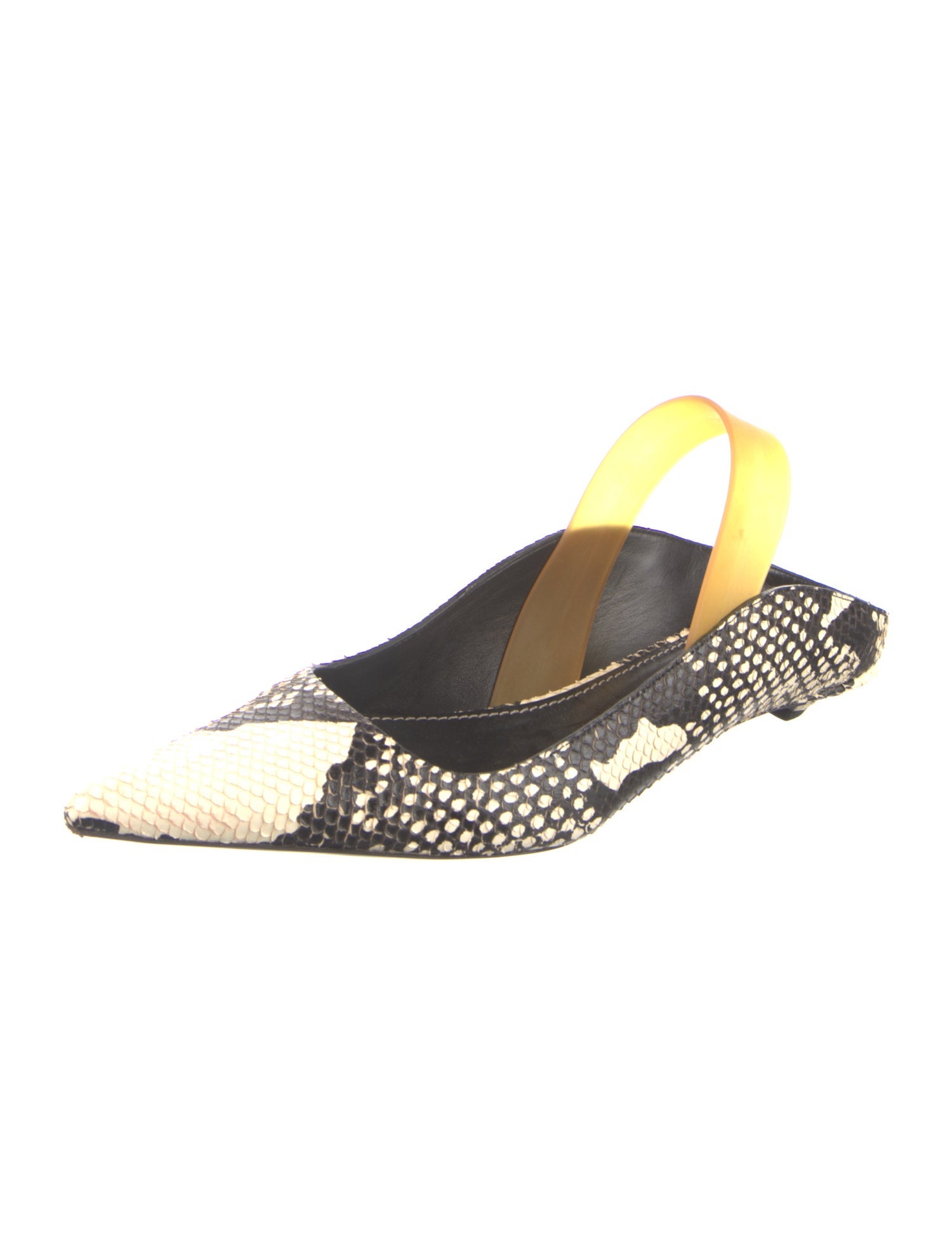 Proenza Schouler Embossed Leather Animal Print Mules