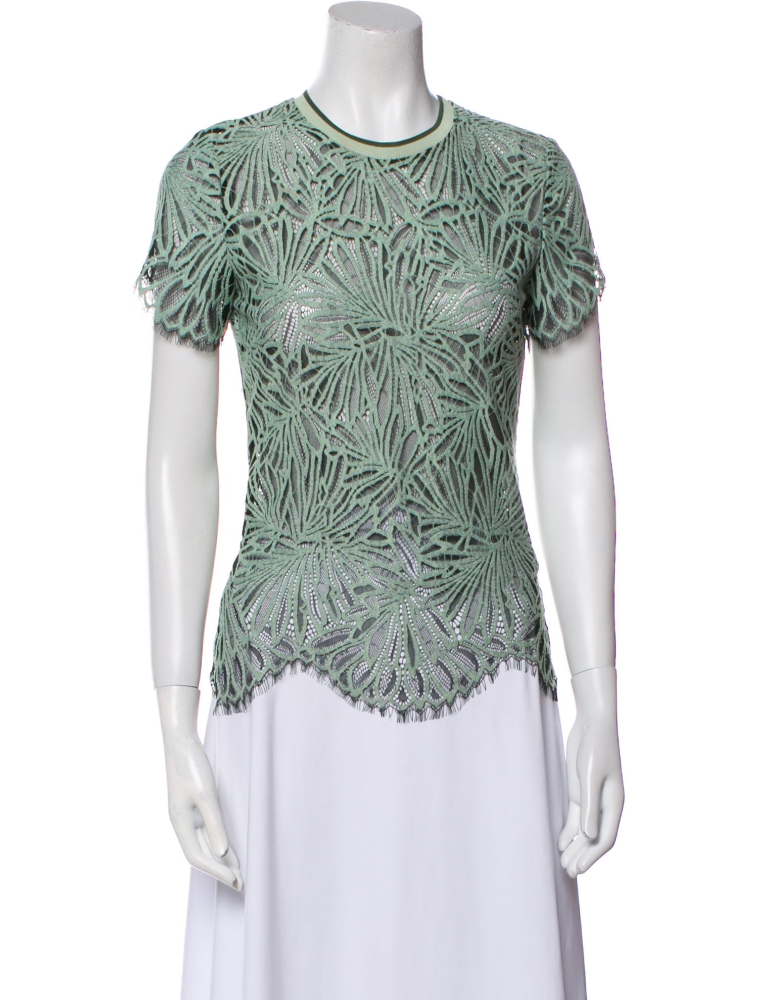 Proenza Schouler Nylon Printed Button-Up Top