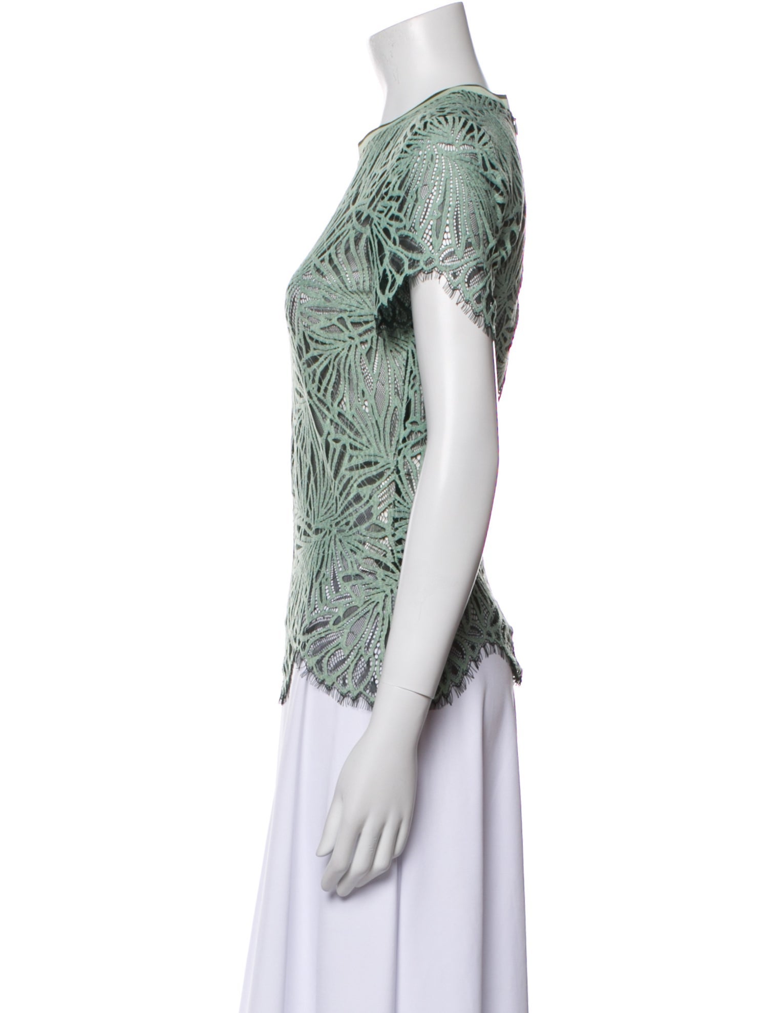 Proenza Schouler Nylon Printed Button-Up Top