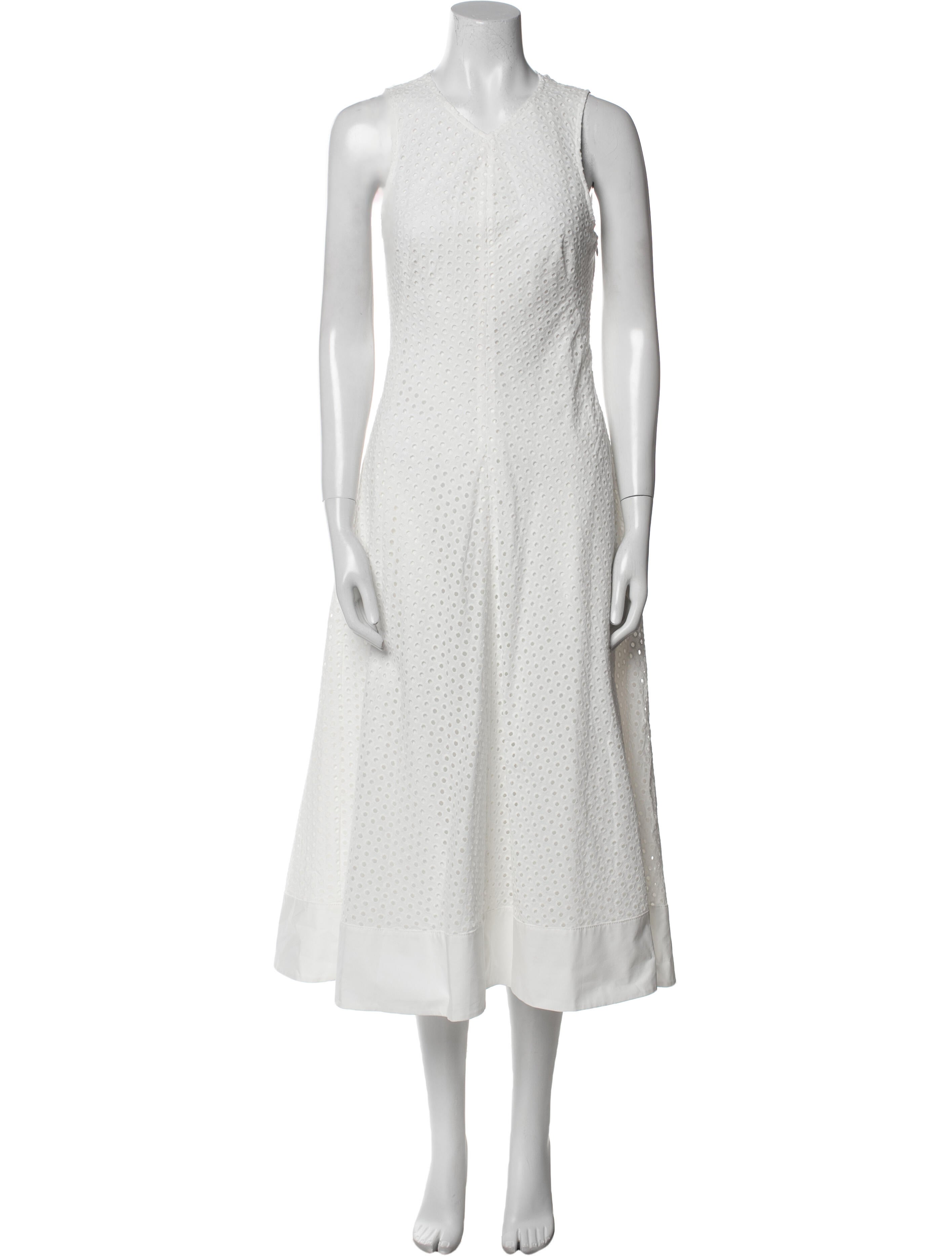 Proenza Schouler White Label V-Neck Long Dress
