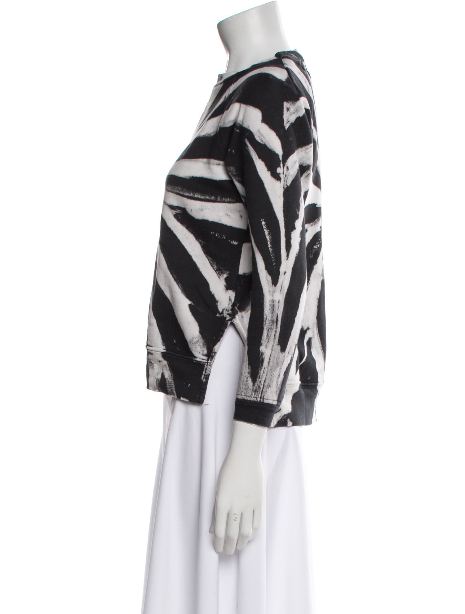 Proenza Schouler Printed Crew Neck Blouse