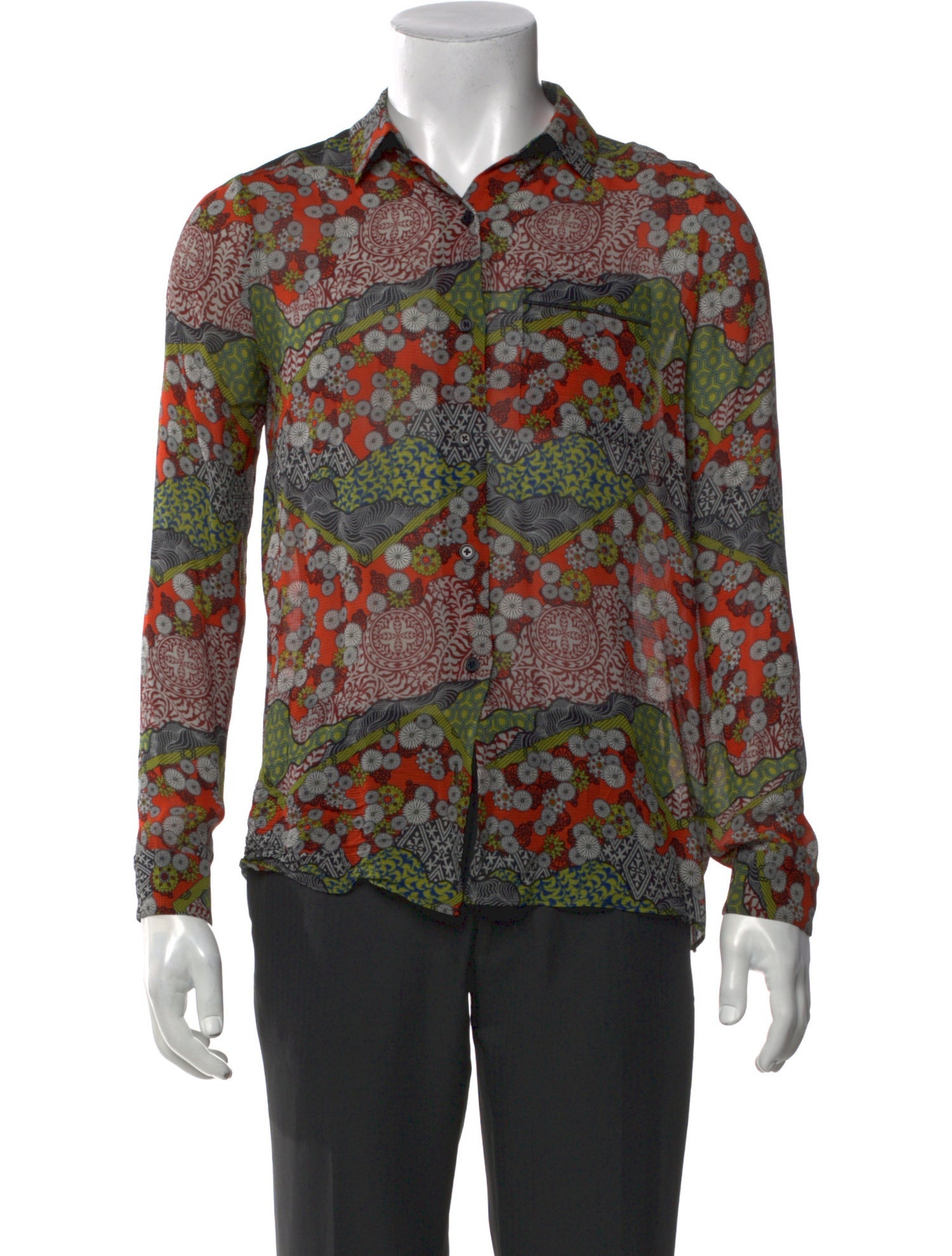 Proenza Schouler Silk Printed Shirt