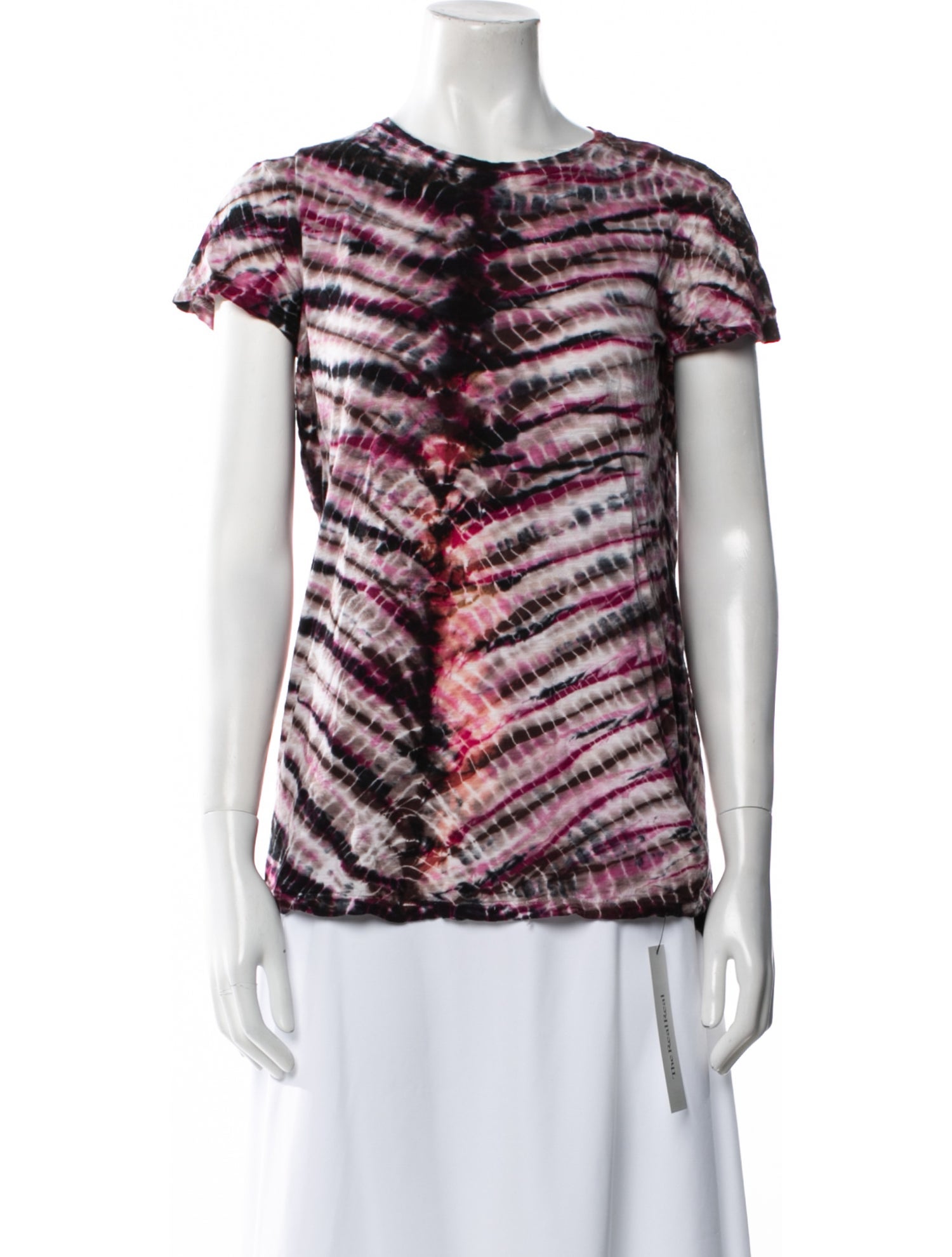 Proenza Schouler Tie-Dye Print Scoop Neck T-Shirt