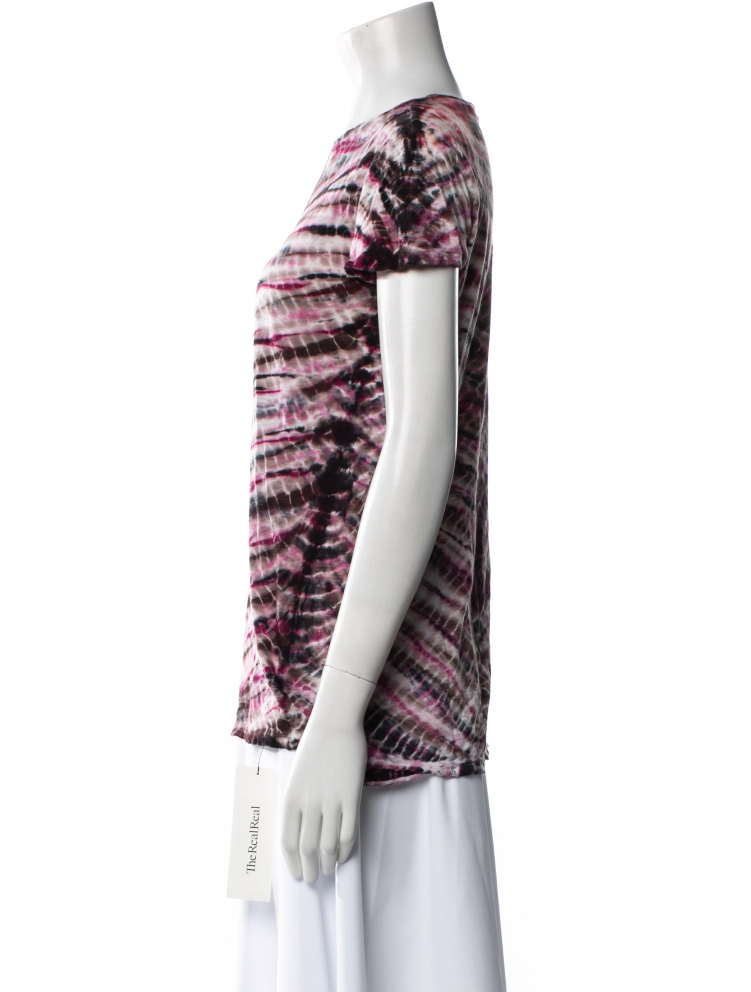 Proenza Schouler Tie-Dye Print Scoop Neck T-Shirt