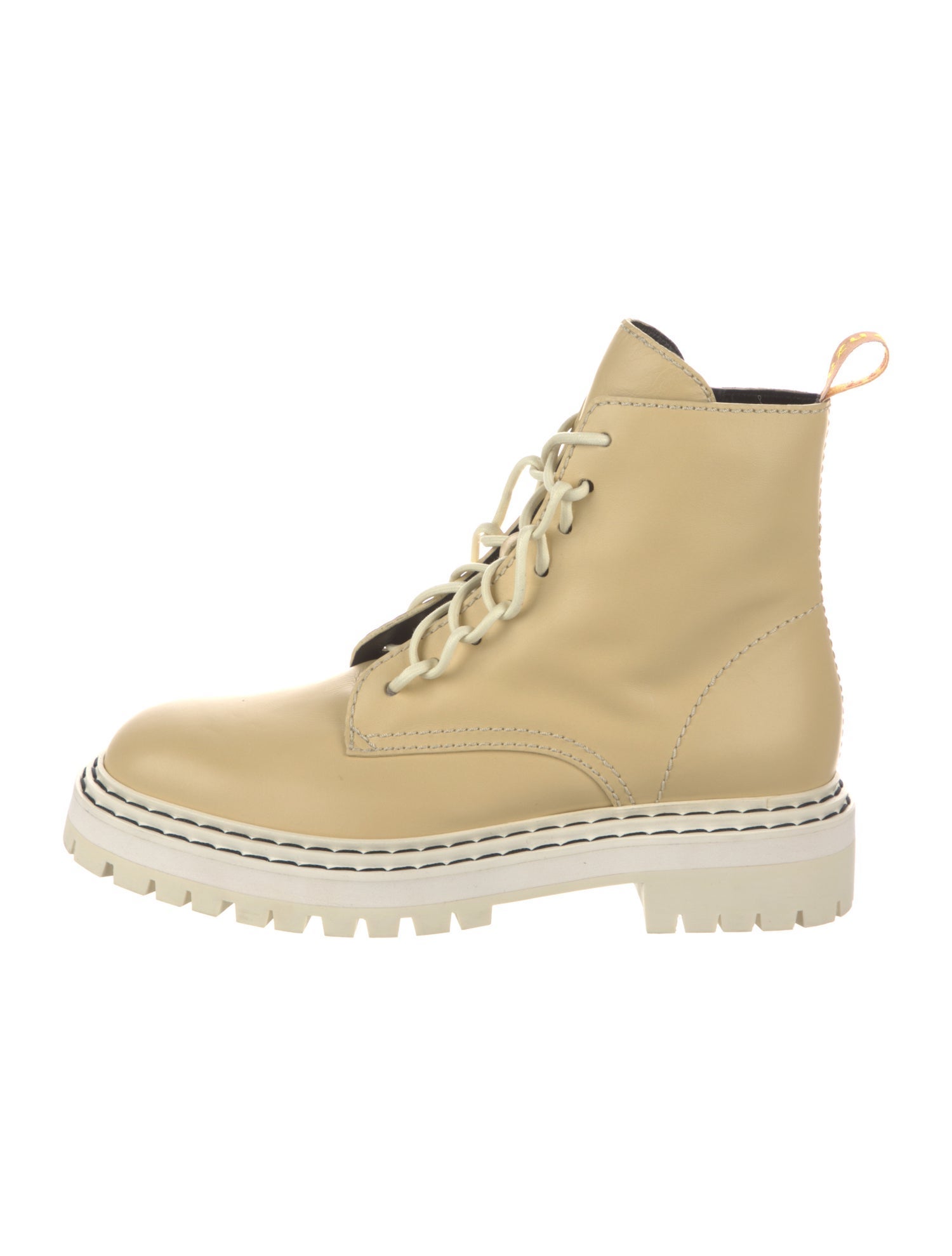 Proenza Schouler Leather Lace-Up Boots