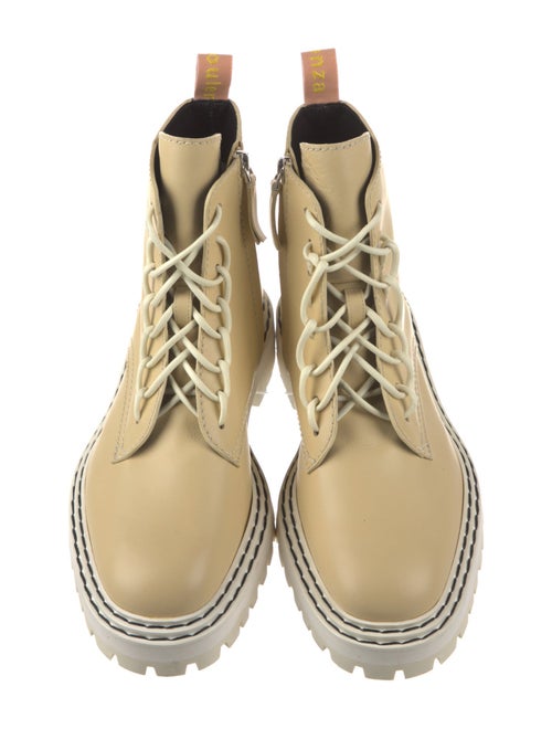 Proenza Schouler Leather Lace-Up Boots