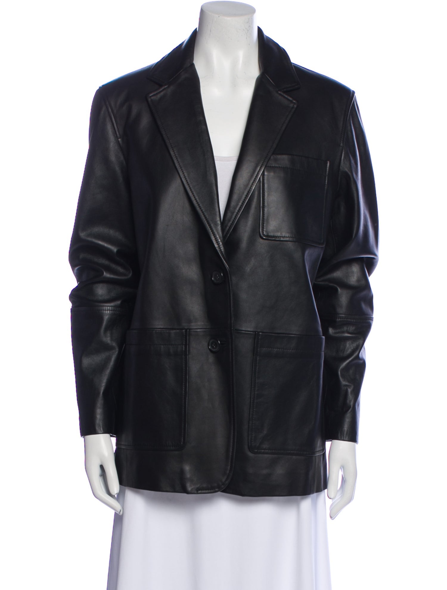 Proenza Schouler White Label Leather Blazer