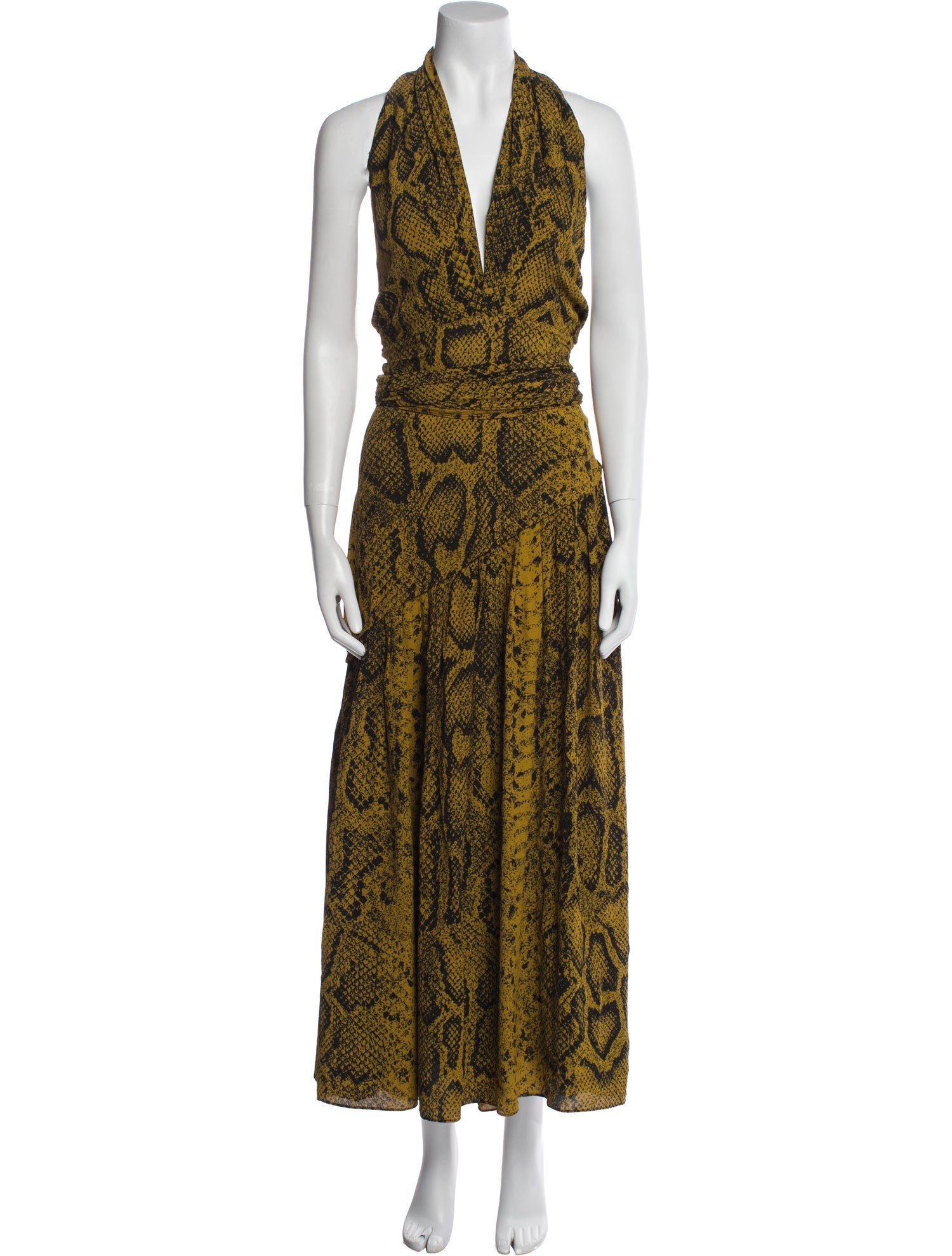 Proenza Schouler Animal Print Long Dress