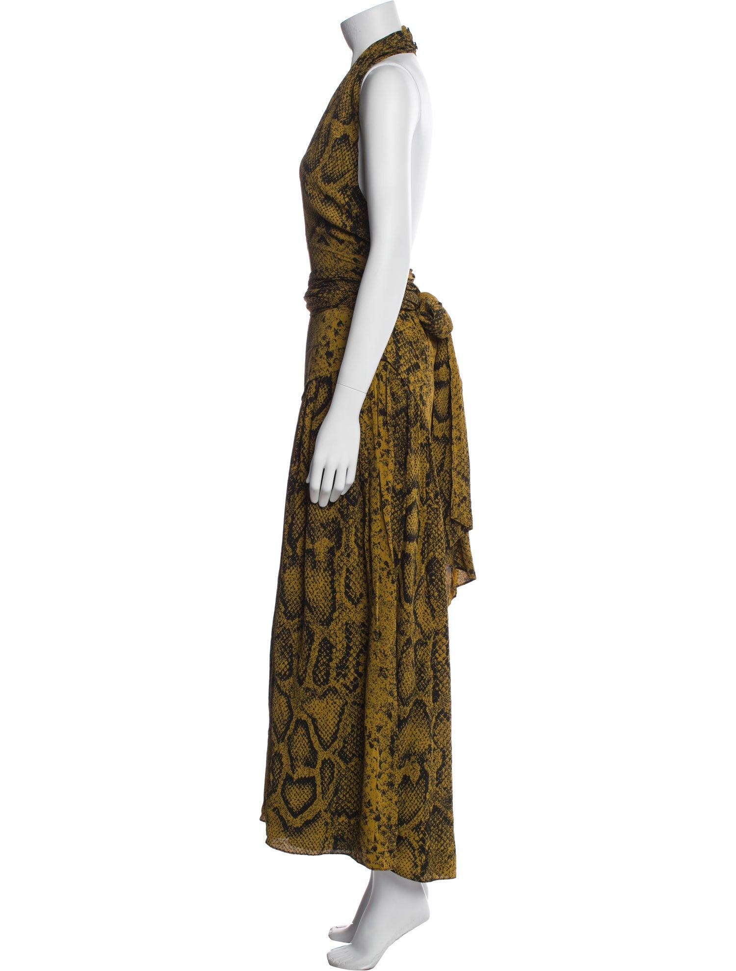 Proenza Schouler Animal Print Long Dress