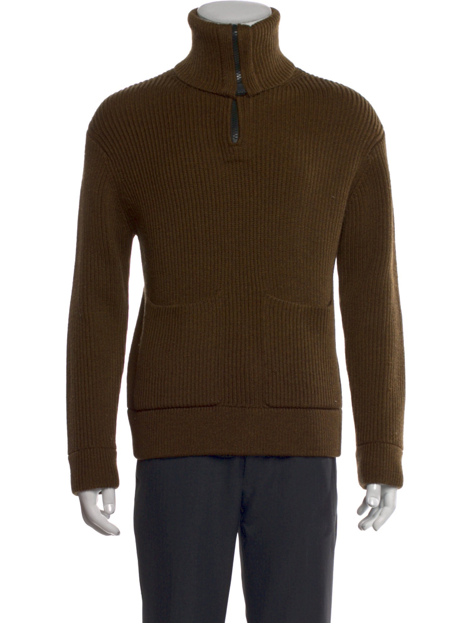 Proenza Schouler Wool Turtleneck Polo Sweater