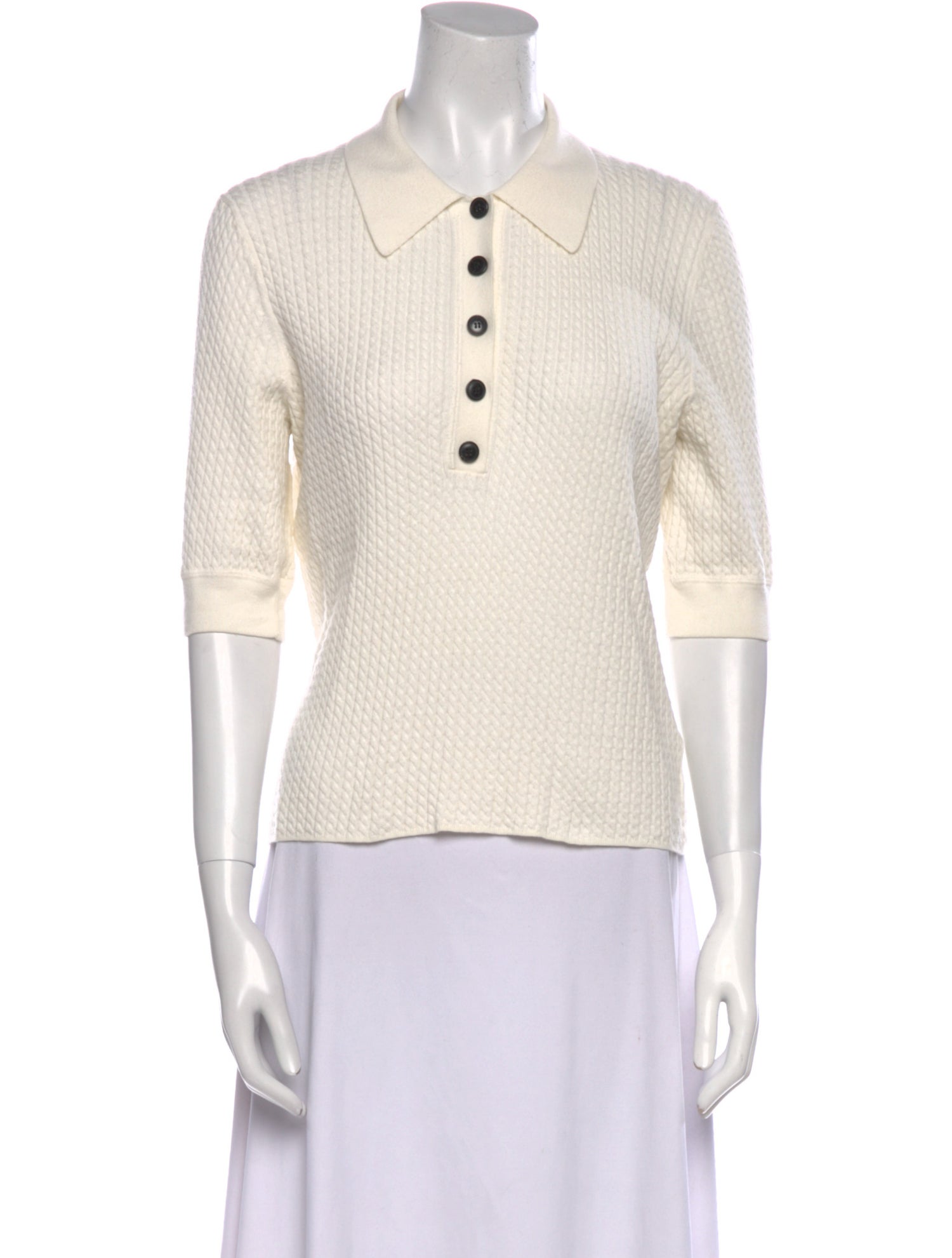 Proenza Schouler Three-Quarter Sleeve Polo