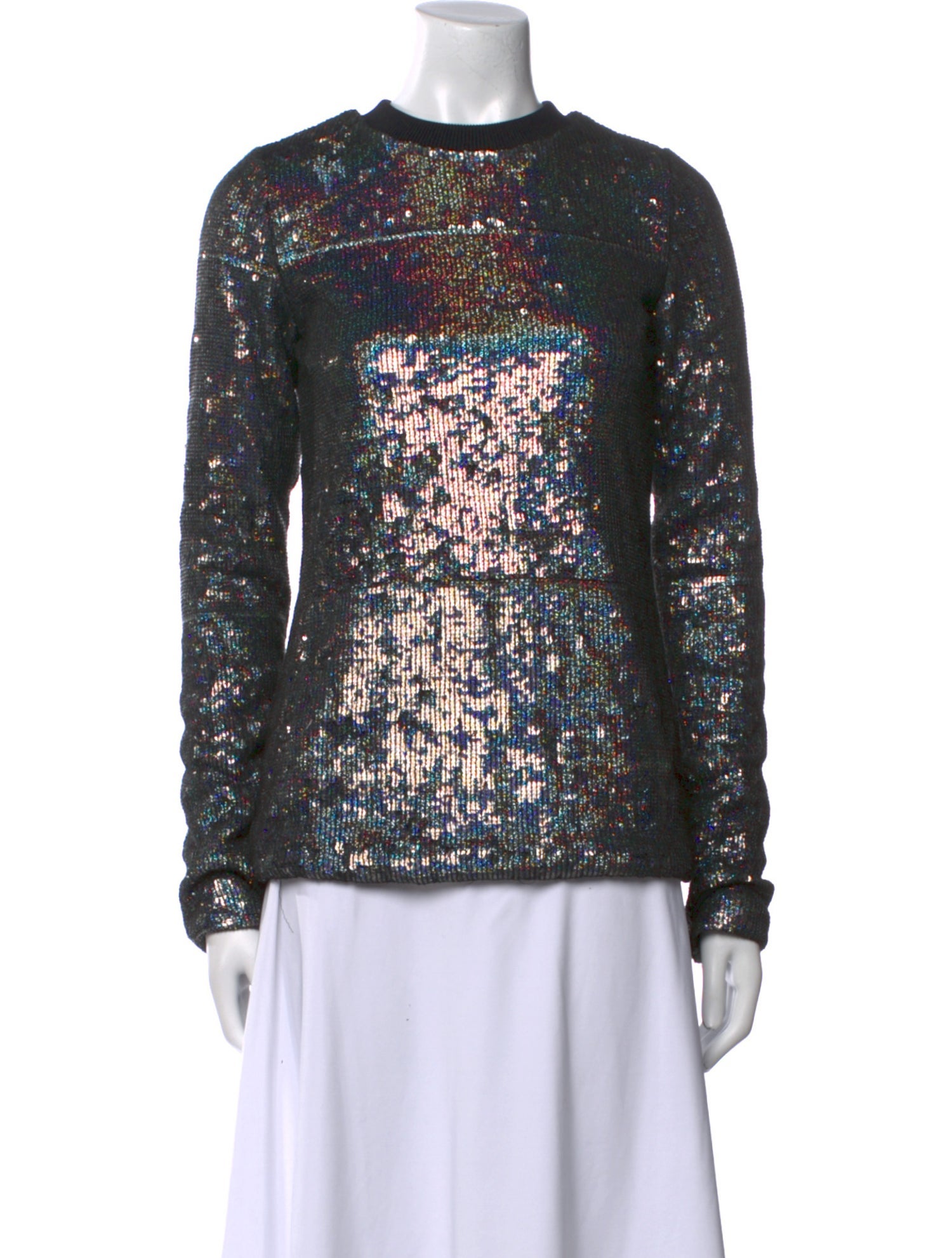 Proenza Schouler Printed Crew Neck Top