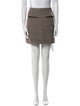 Proenza Schouler Leather Trim Embellishment Mini Skirt