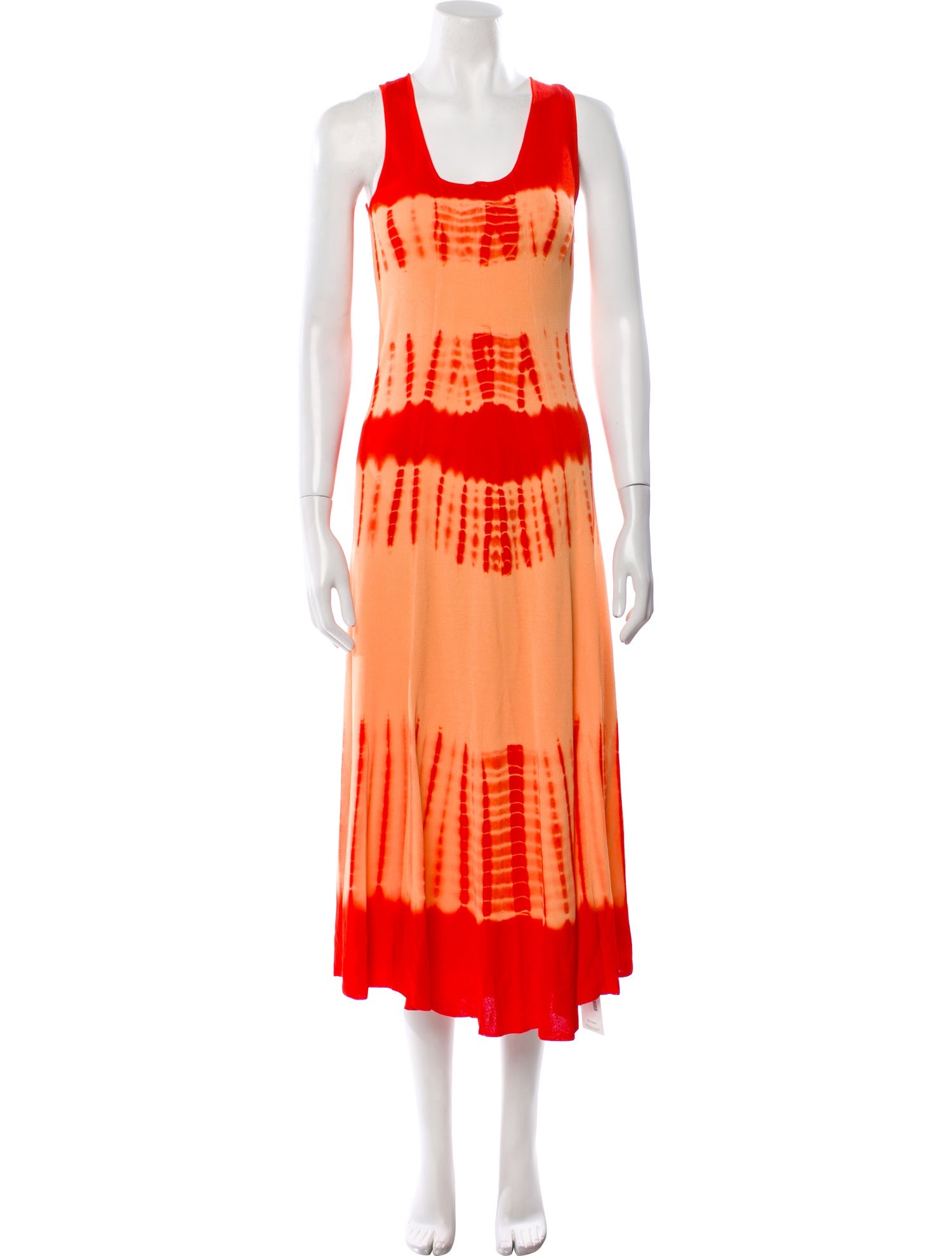 Proenza Schouler Tie-Dye Print Long Dress