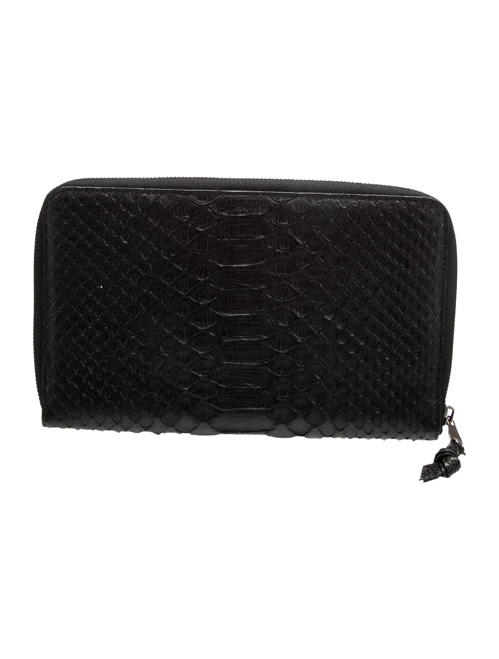 Proenza Schouler Wallet Black Python Silver-Tone … - image 4