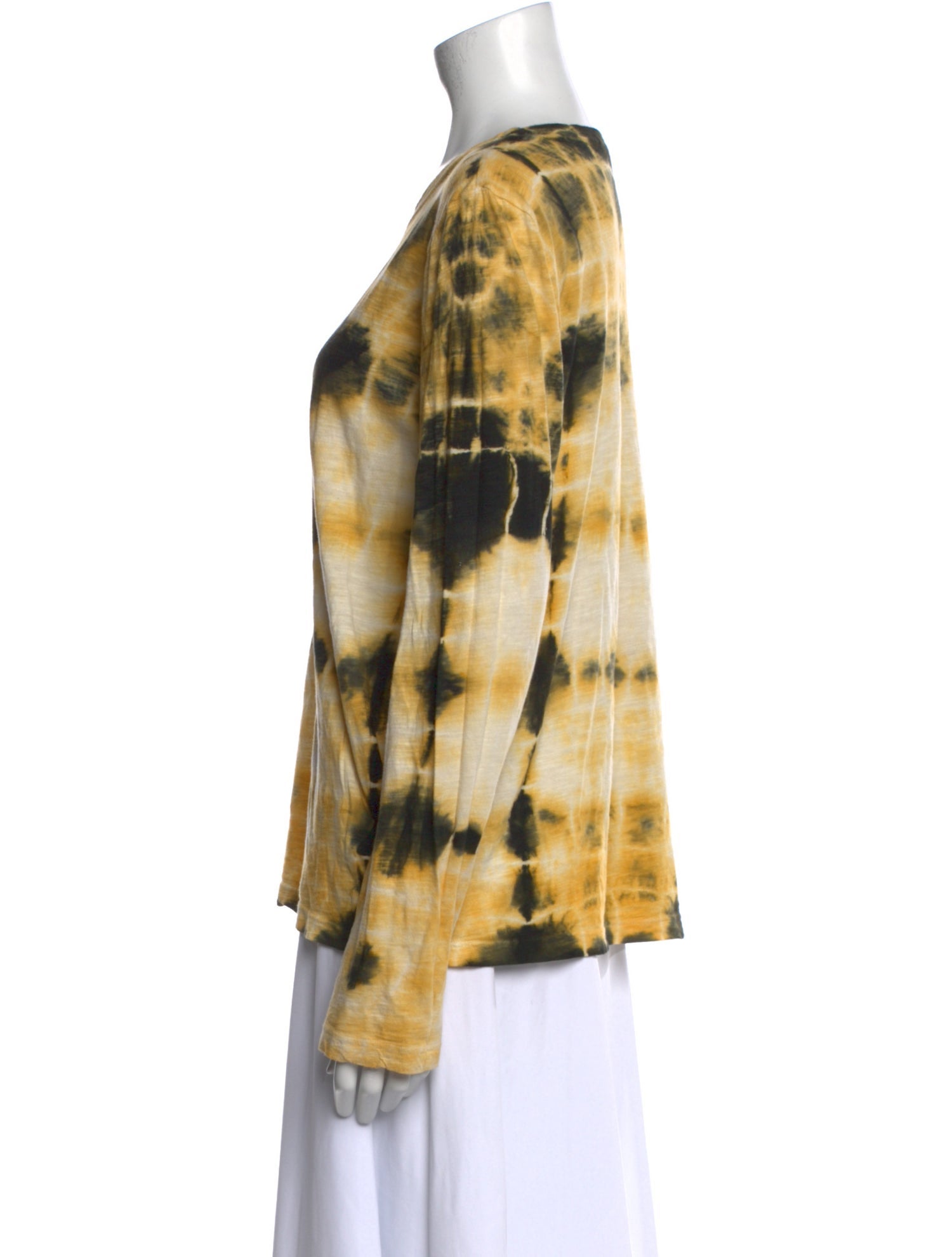 Proenza Schouler Tie-Dye Print Scoop Neck Blouse