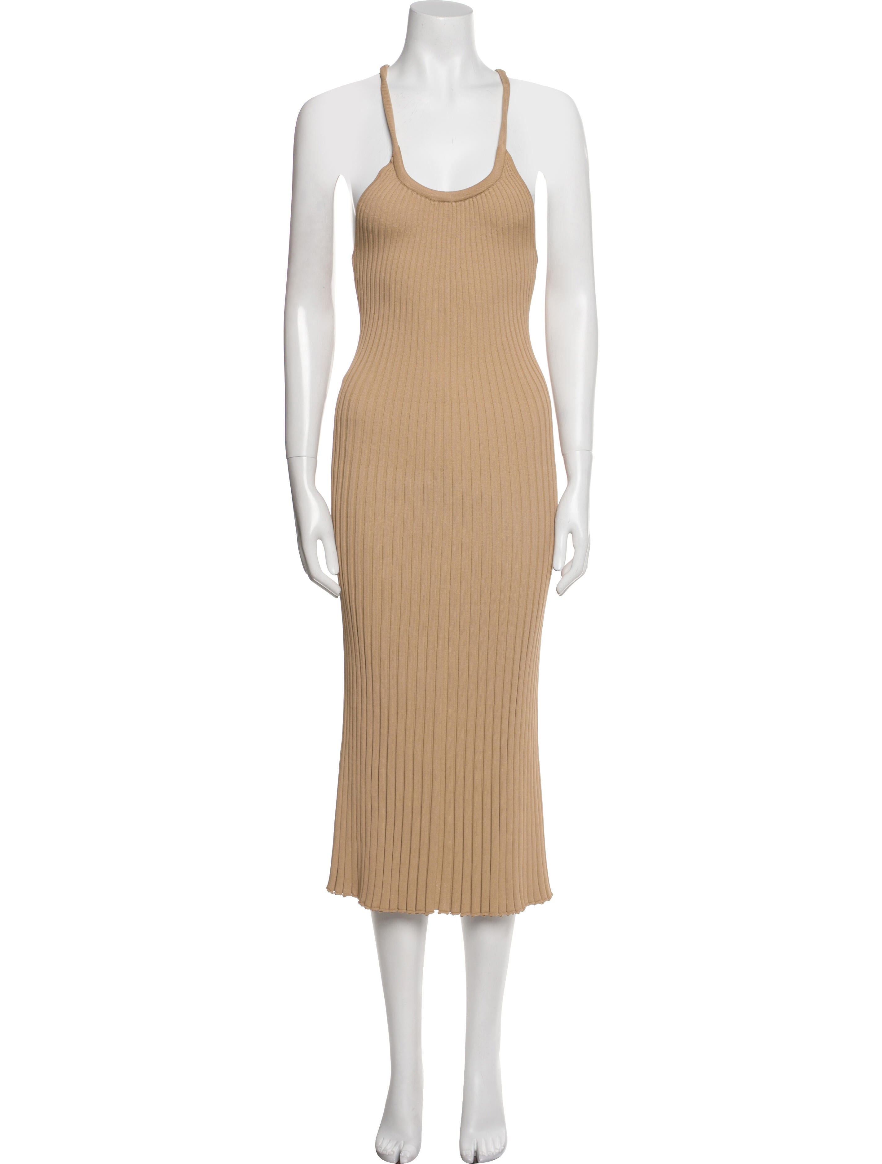 Proenza Schouler Scoop Neck Midi Length Dress