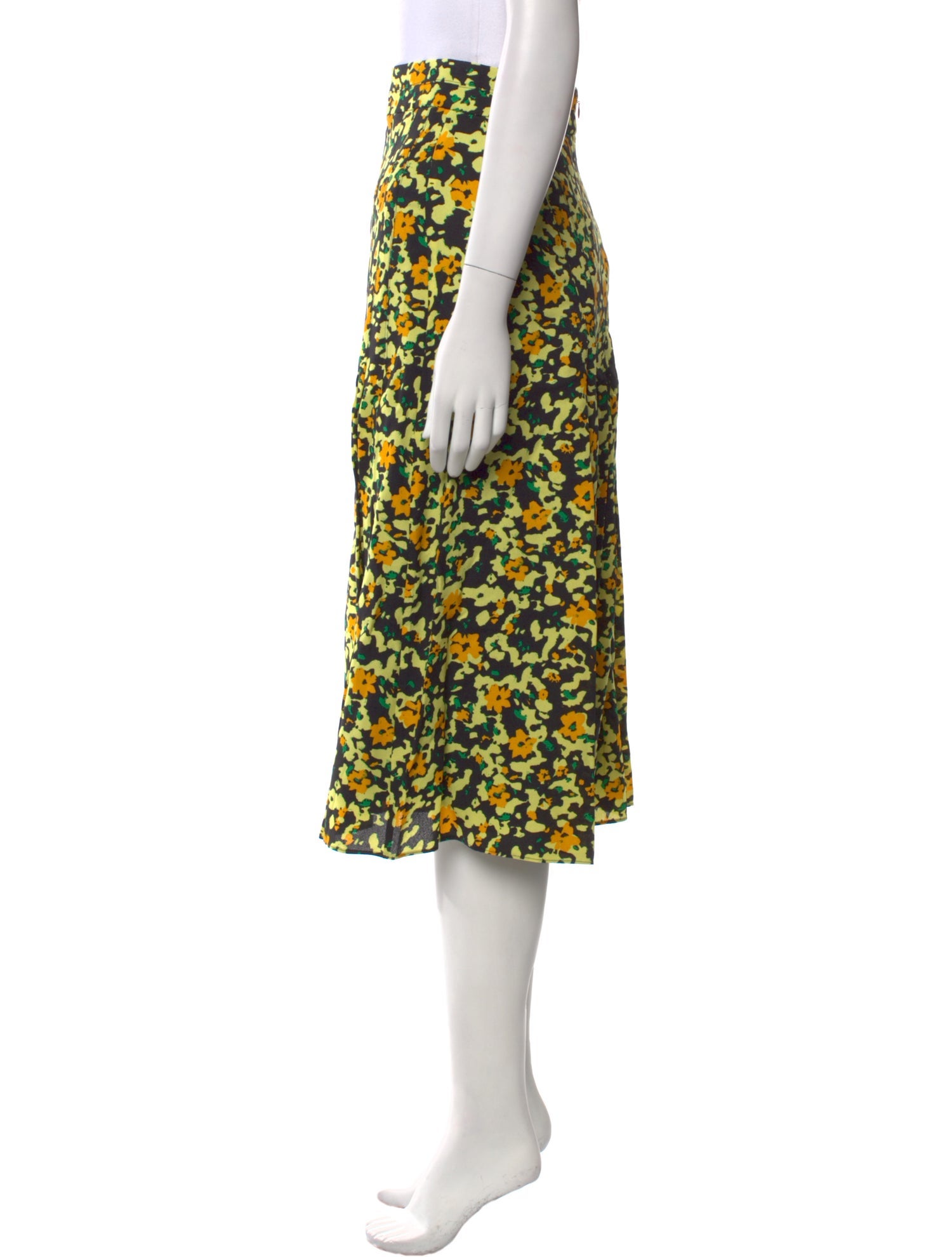 Proenza Schouler Floral Print Midi Length Skirt w/ Tags