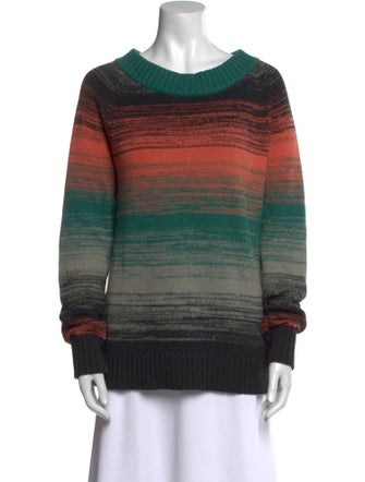 Proenza Schouler Striped Scoop Neck Sweater