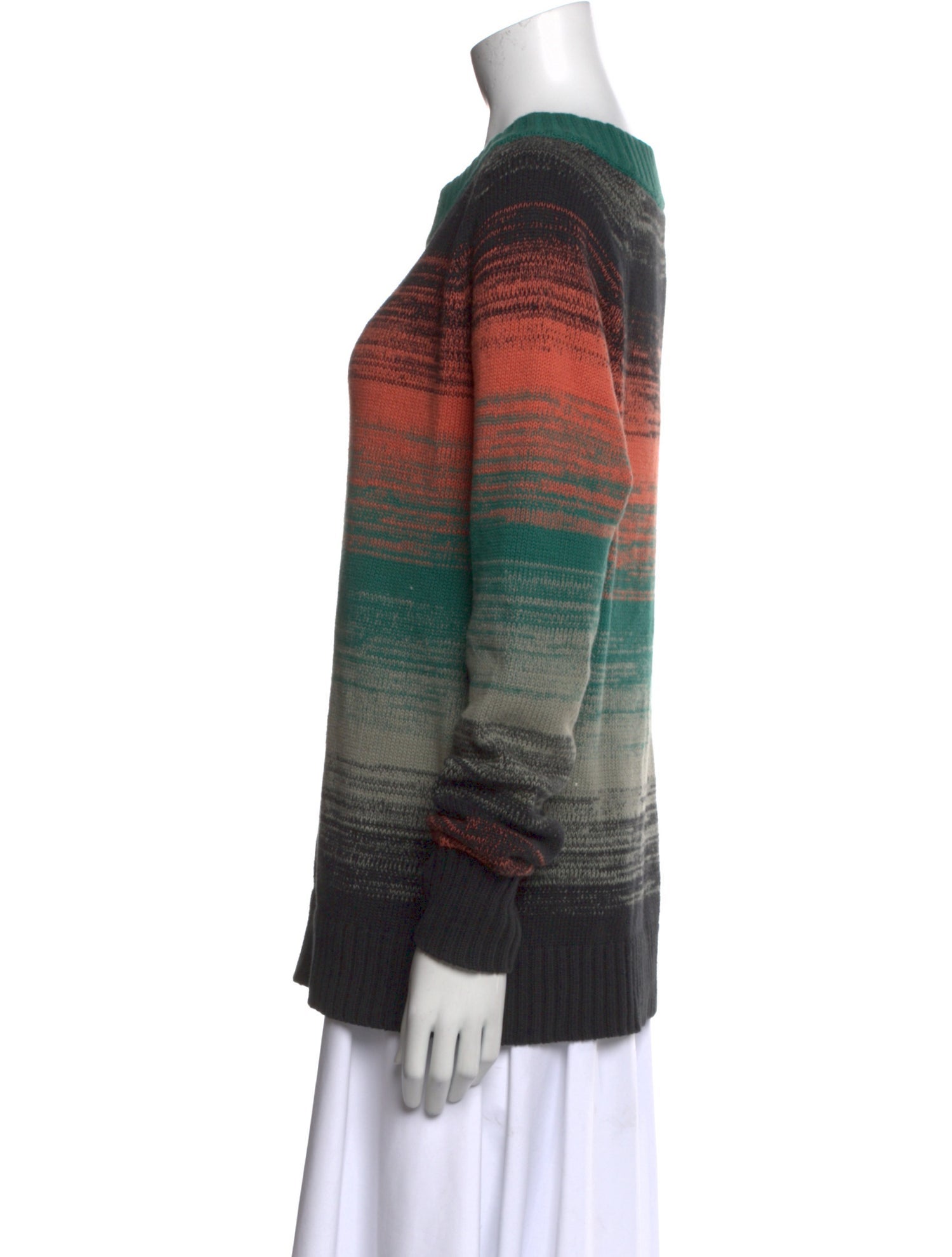 Proenza Schouler Striped Scoop Neck Sweater