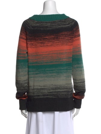 Proenza Schouler Striped Scoop Neck Sweater